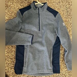 Under Armour Blue and Gray ColdGear Pullover